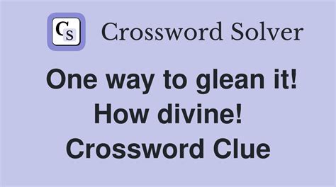 divinely good crossword clue|Absolutely divine Crossword Clue Answers, Crossword Solver.